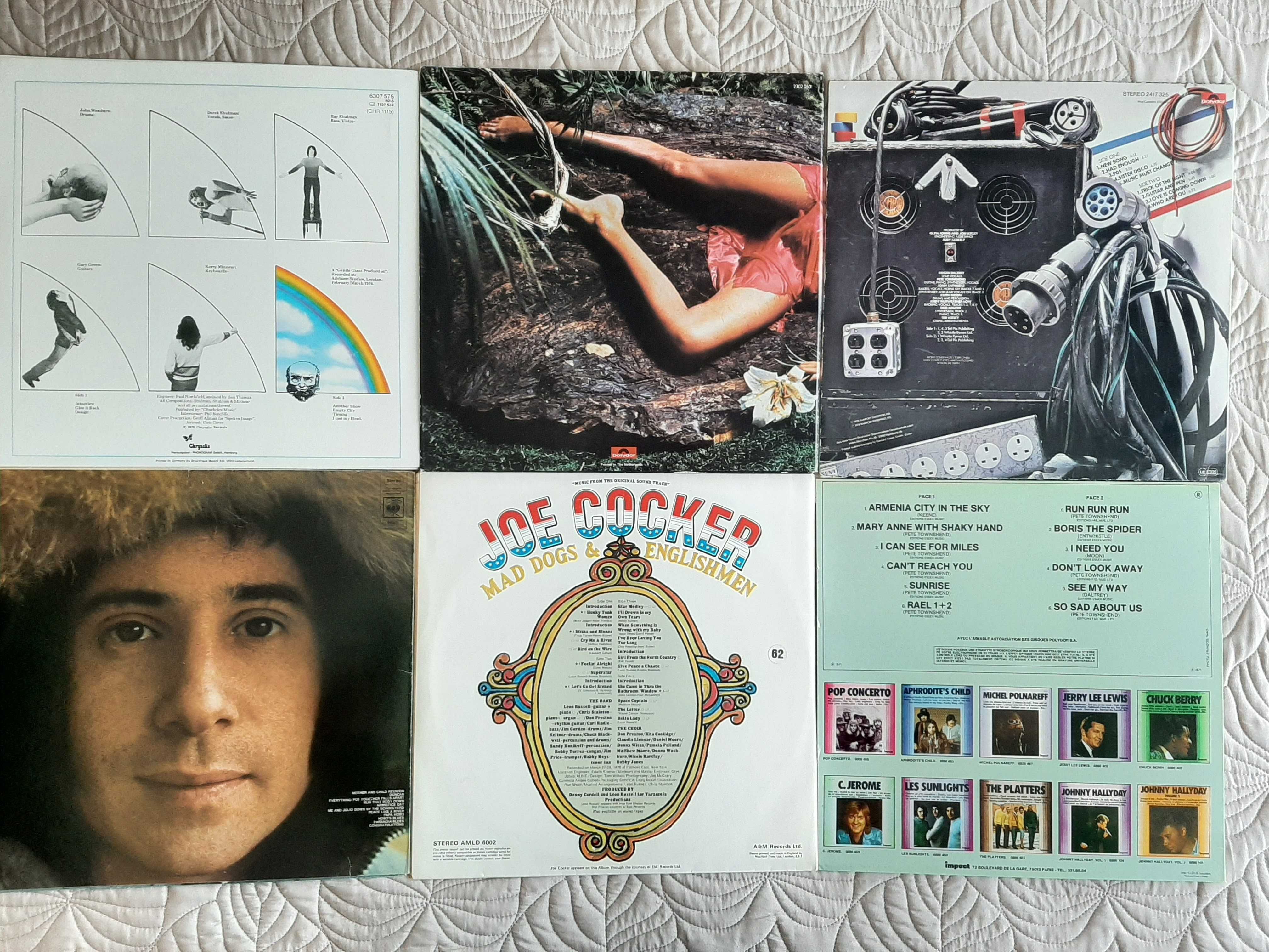 Gentle Giant – Paul Simon - Roxy Music - Joe Cocker - The Who–Vinil LP