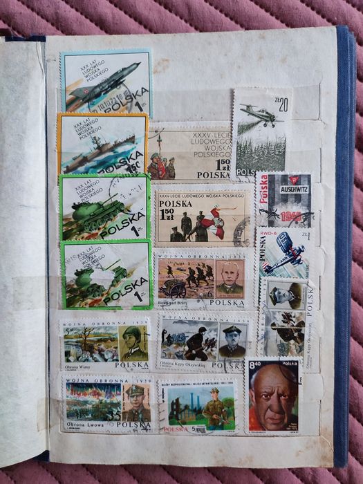 Kolekcja ok. 500 znaczków w klaserze