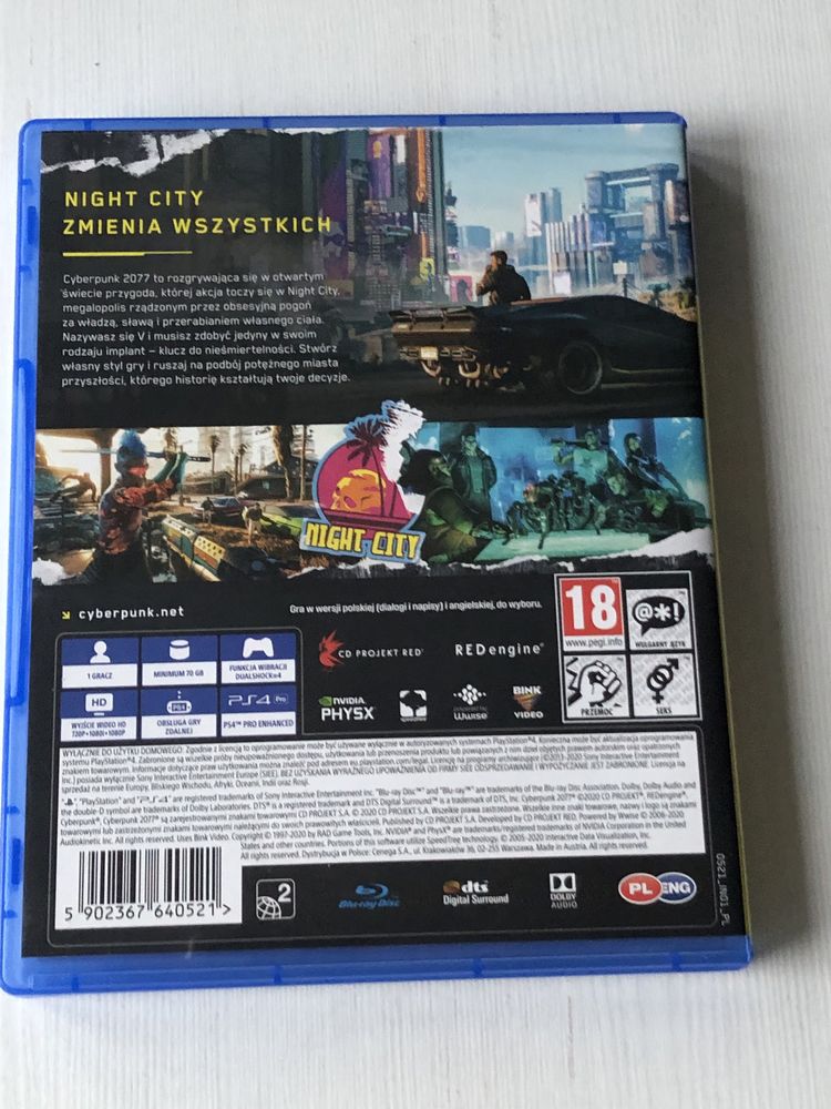 Cyberpunk 2077 gra na ps4 pl dubbing gry playstation projekt red ps5