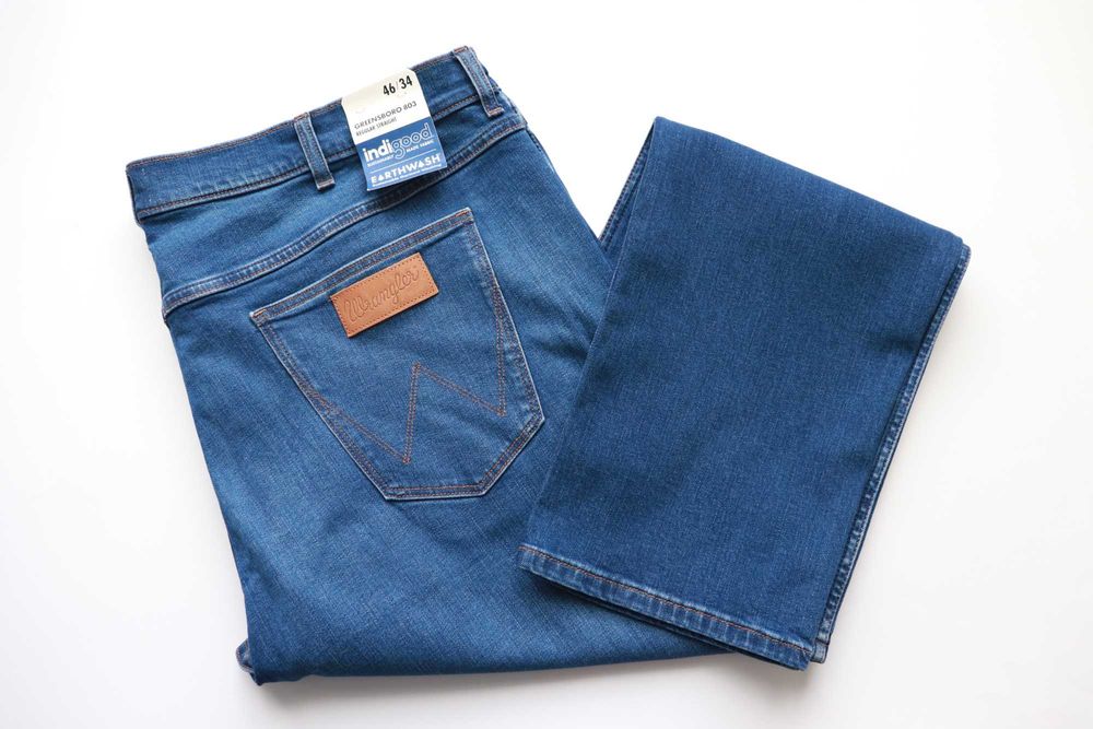WRANGLER GREENSBORO 803 W46 L34 męskie spodnie jeansy regular nowe