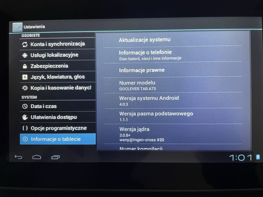 Goclever Tab A73 klawiatura etui