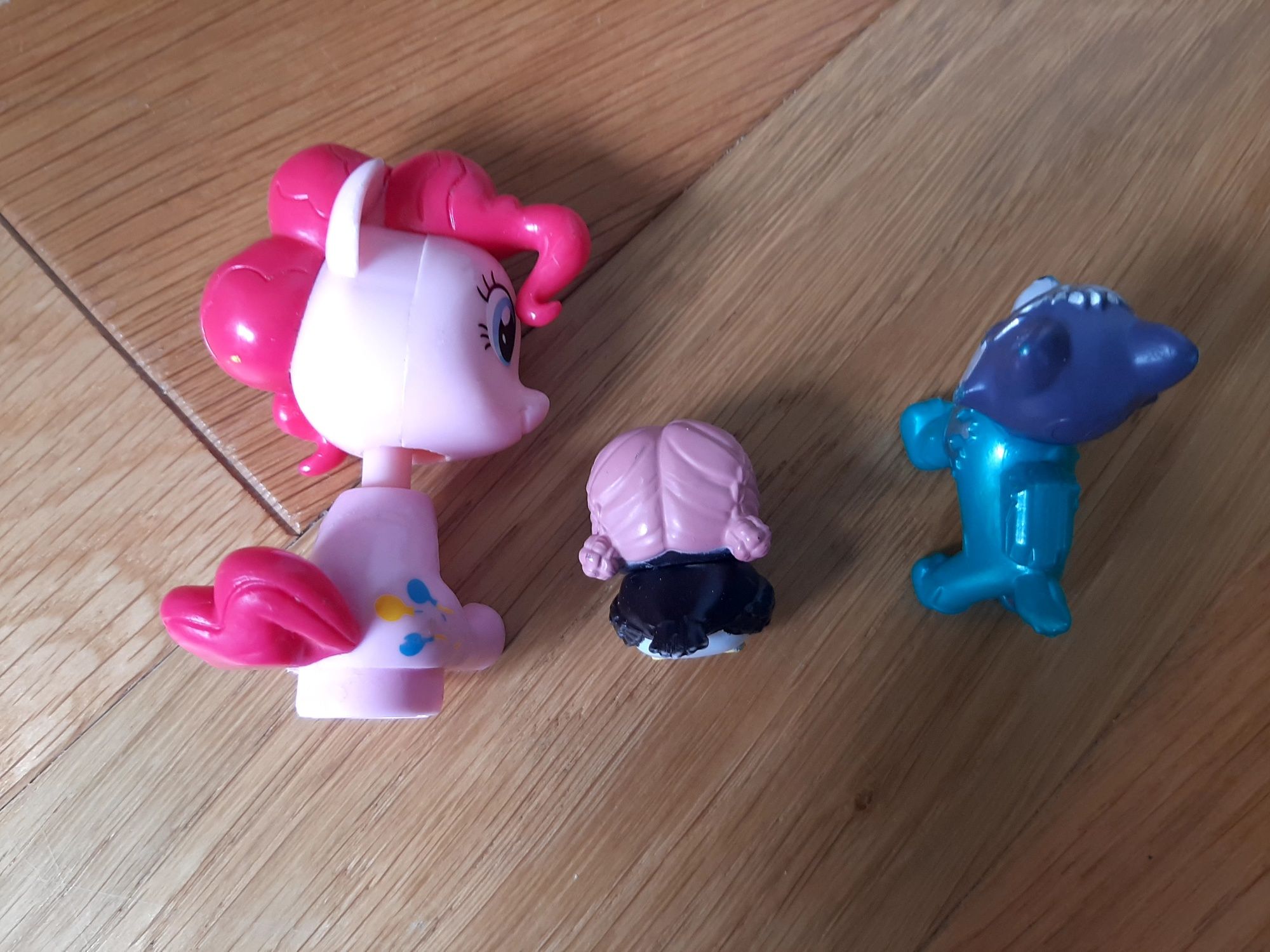 Trzy Figurki Pingwin  Psi Patrol Everest i Pinkie Pie My Little Pony