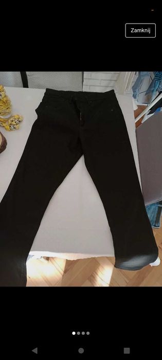 Spodnie jeansowe czarne 42