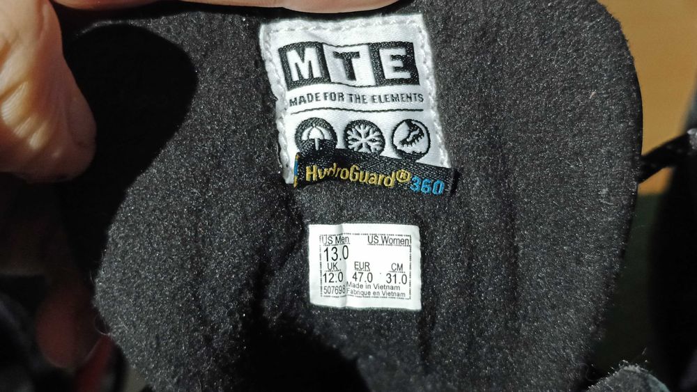 Zimowe trampki VANS UA SK8-HI MTE-2 r.47 skóra ocieplenie jak nowe