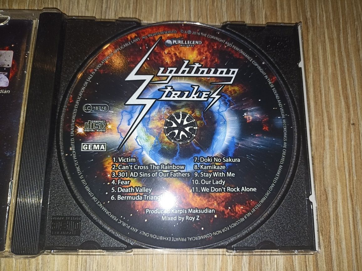 LIGHTNING STRIKES - S/T !! CD !! Tony Martin Black Sabbath Leatherwolf