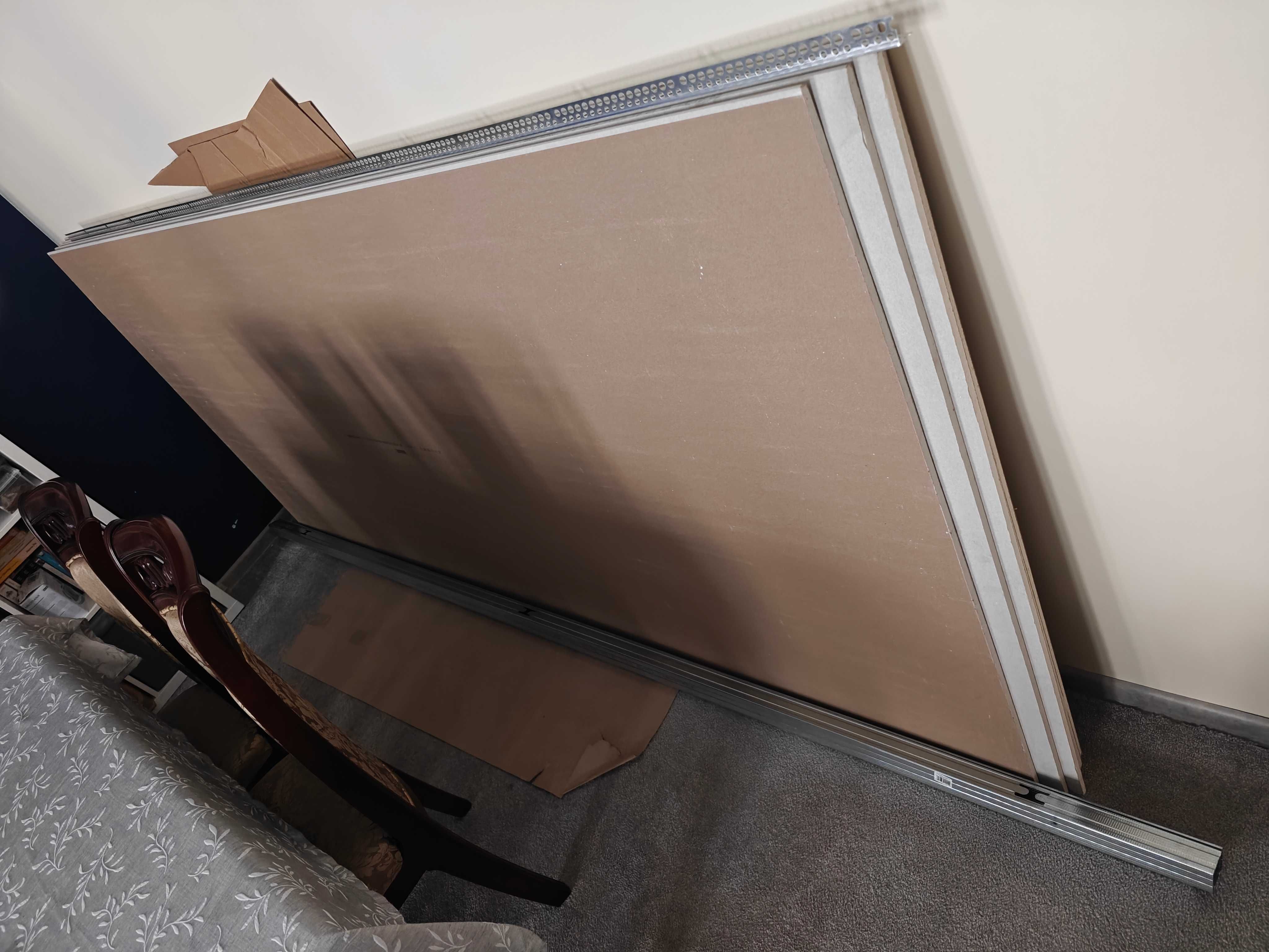 Płyty GK1200x2600x12,5 Norgips profile CW75 – pozostałości po remoncie