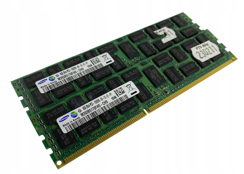 Pamięć RAM 8GB Samsung ECC REGISTERED DDR3 1066MHz PC3-8500 RDIMM