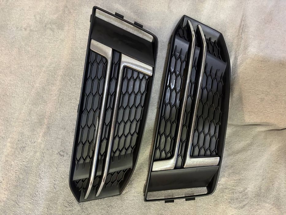 Нижні решітки бампера на Ауді а4 б9(2017р) s-line