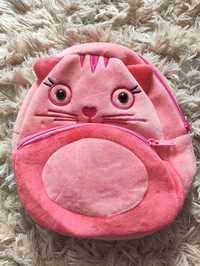 Plecak dziecięcy różowy kotek.
