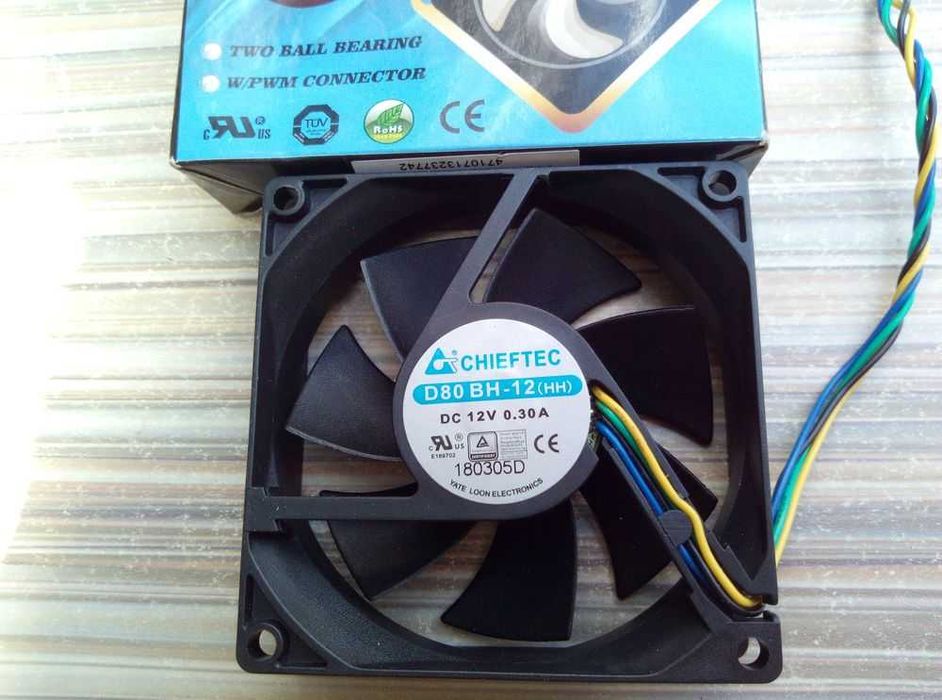 Новый вентилятор Chieftec D80 180305d 12v ОЛХ доставка