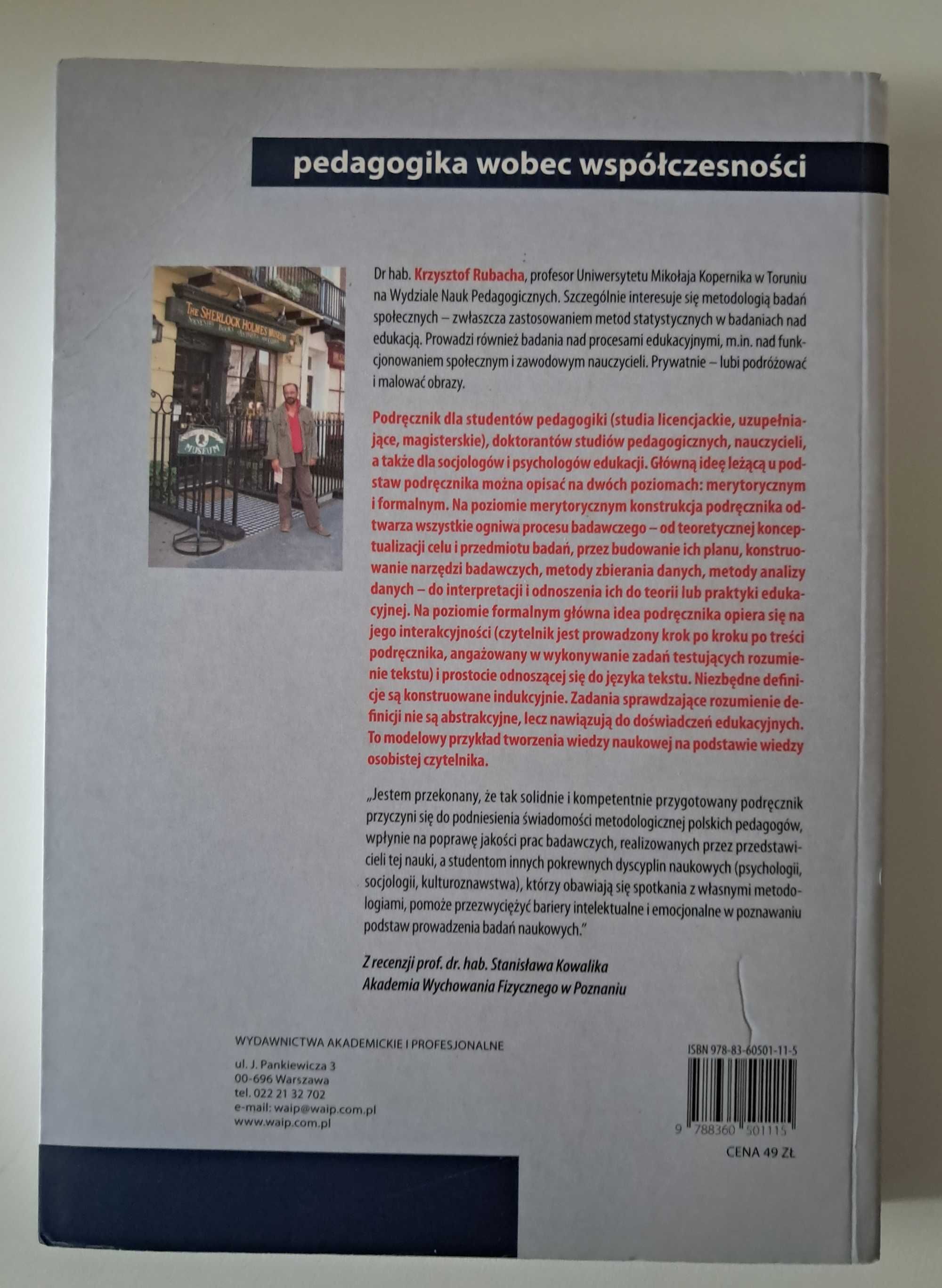 Metodologia badań nad edukacją Krzysztof Rubacha