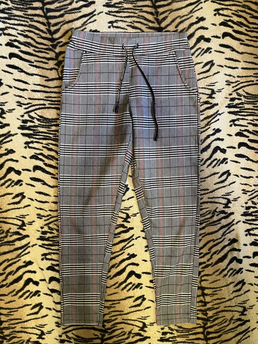 Женские штаны в клеточку