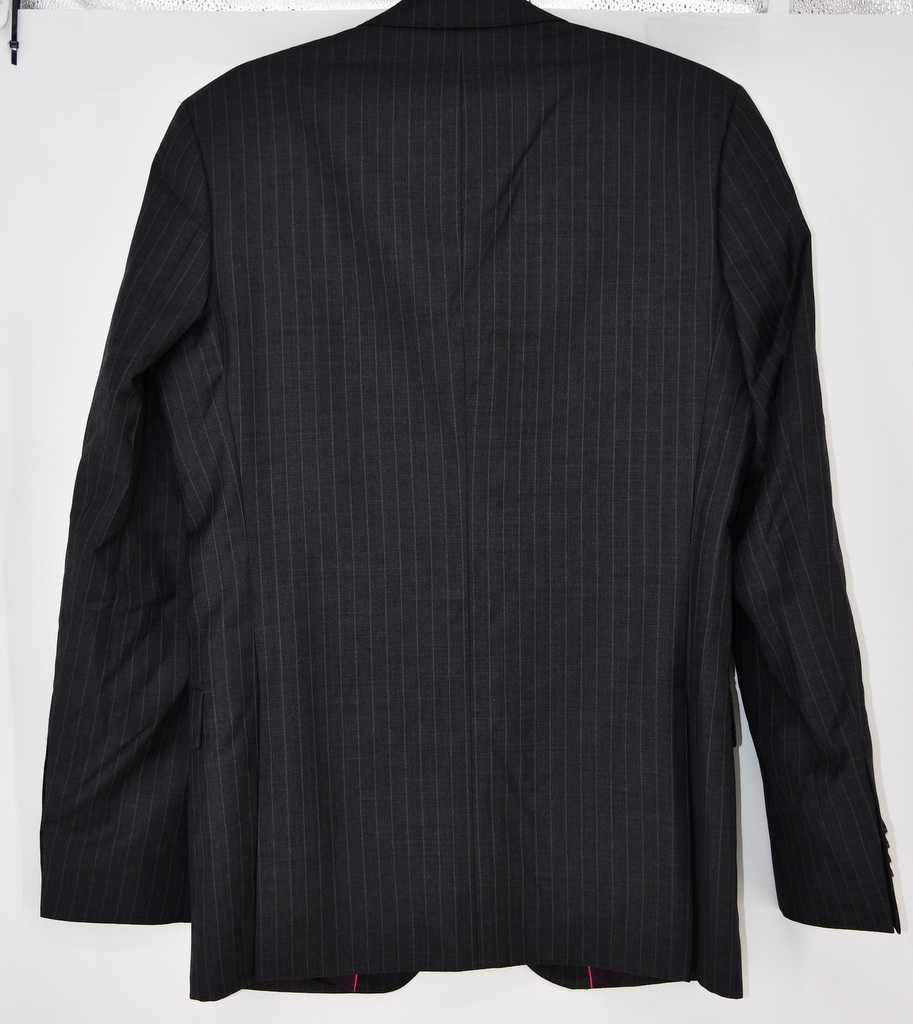 Alexandre Savile Row marynarka męska 48 100 % wełna stalowa w paski