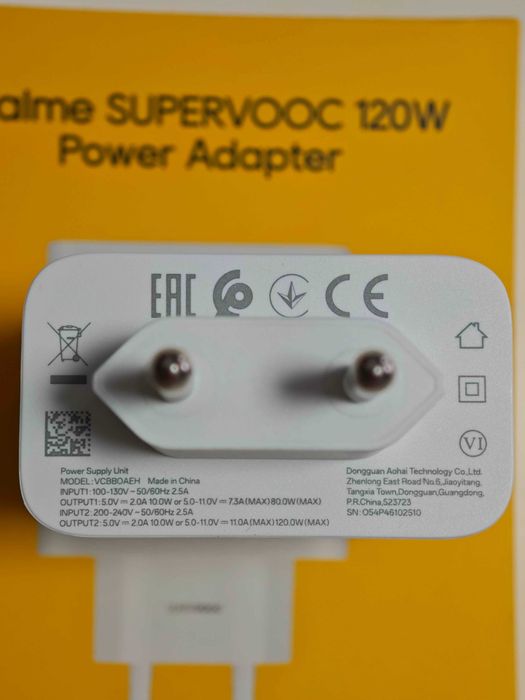 Зарядка адаптер блок OnePlus Realme Oppo 120w Вт SuperVooc SuperDart