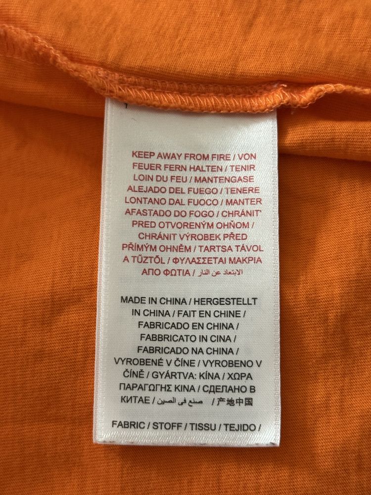 Koszulka Gant S tshirt Old Money logowana pomarańczowa Modna damska