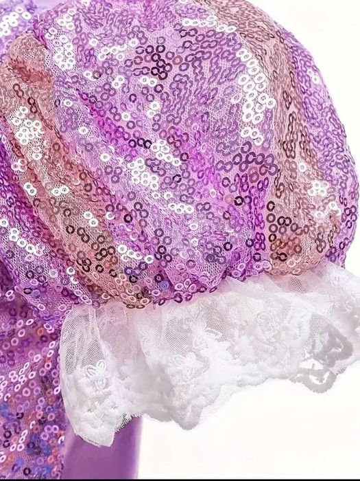 Strój balowy ROSZPUNKA fioletowa Księżniczka