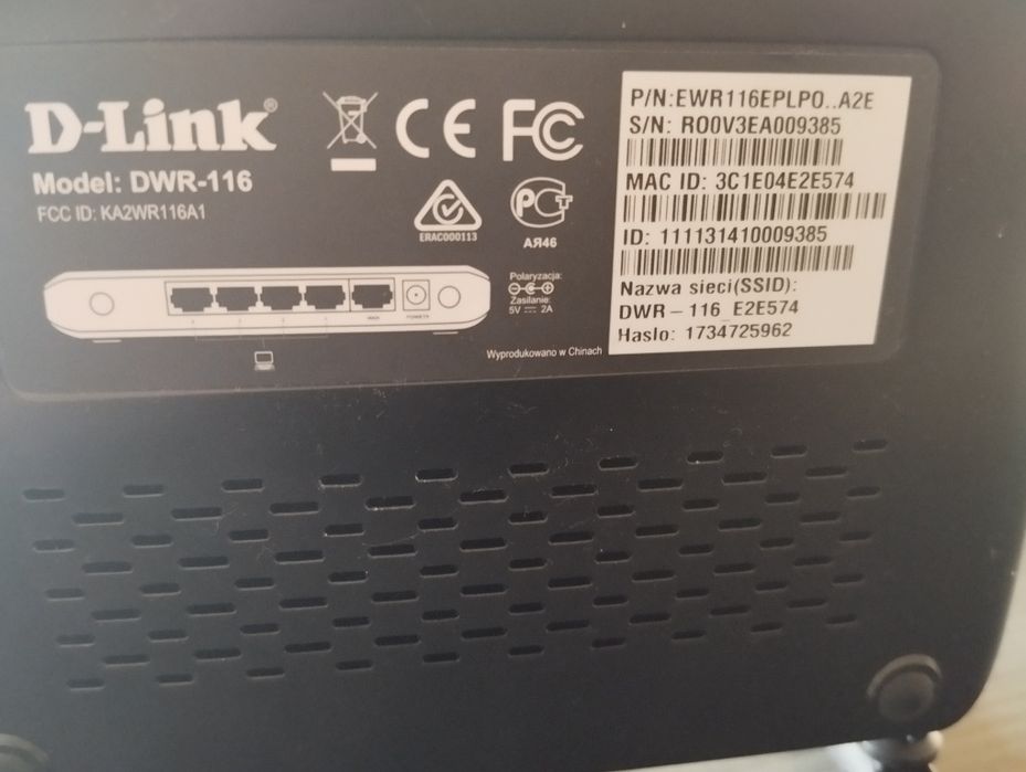 Router z USB d-link DVR 116