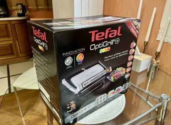 Гриль тефаль барбекю електричний tefal оптигриль контактний прижимной