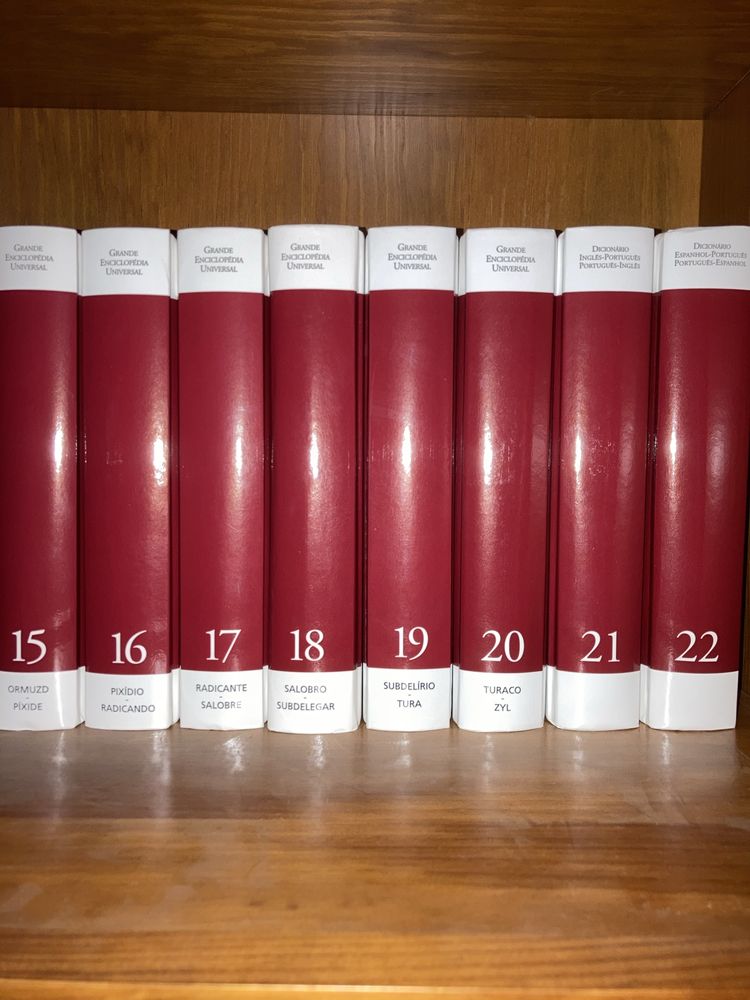 Enciclopedia universal e dicionarios antigos e atlas