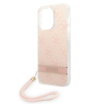 Oryginalne Etui GUESS 4G Print Strap Hardcase do Iphone 14 Pro Max