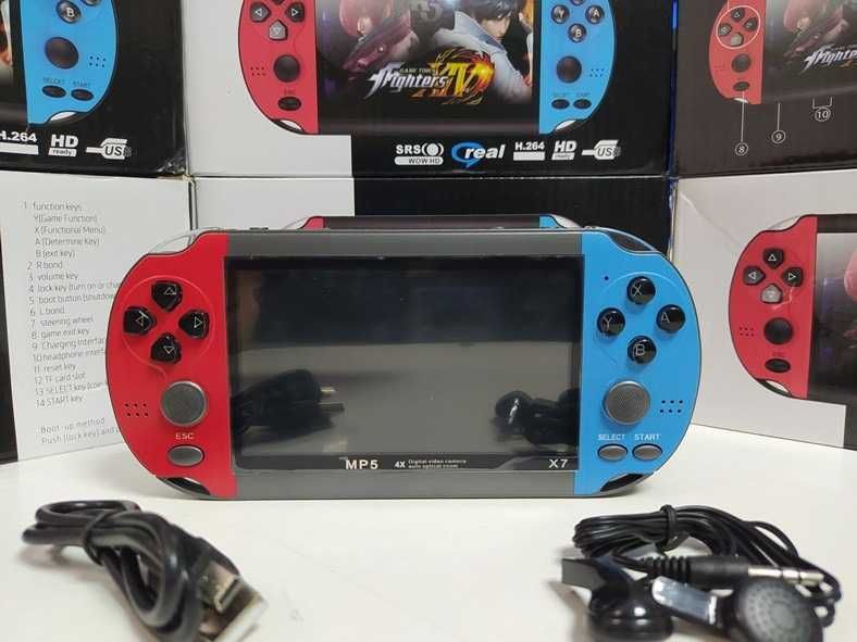 Ігрова приставка портативна консоль PSP X7, екран 5.1, 8Гб