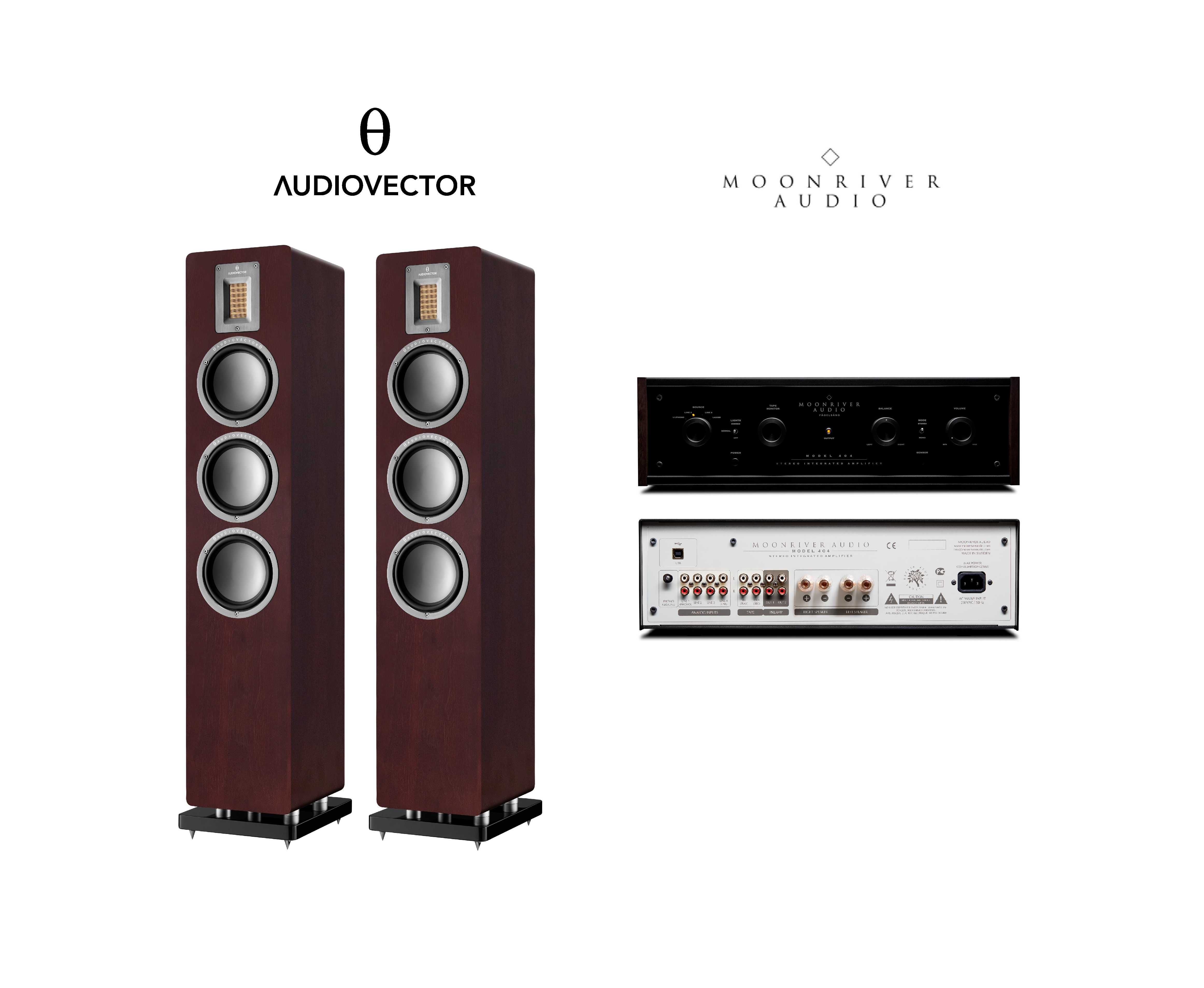 Audiovector QR5 Kolumny + Moonriver Model 404 Sklep Atmosfera Dźwięku