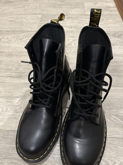 Dr.Martens натуральна шкіра, чорні черевики оригінал original