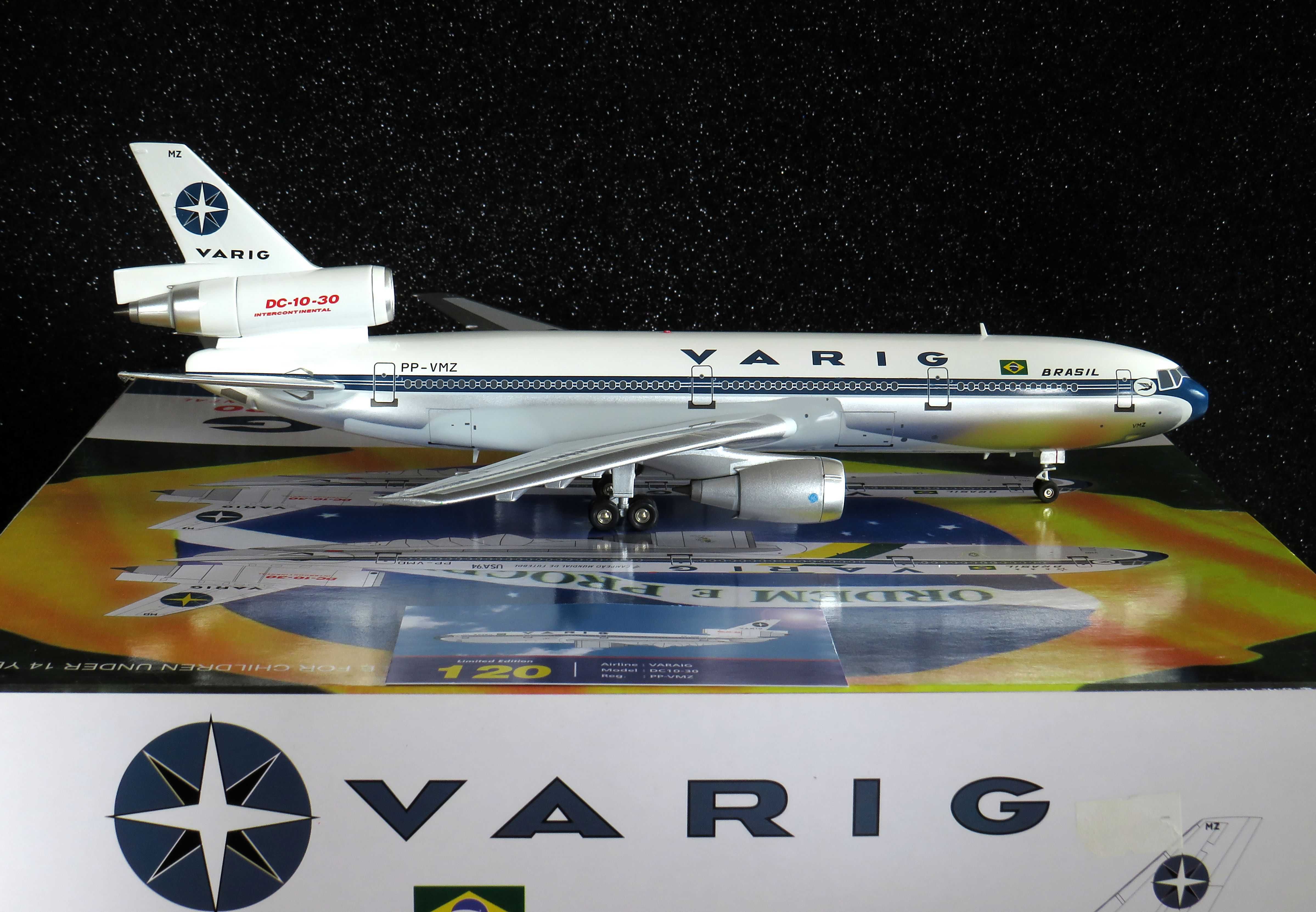 Varig DC-10-30 PP-VMZ extremamente raro, sold out desde 2011