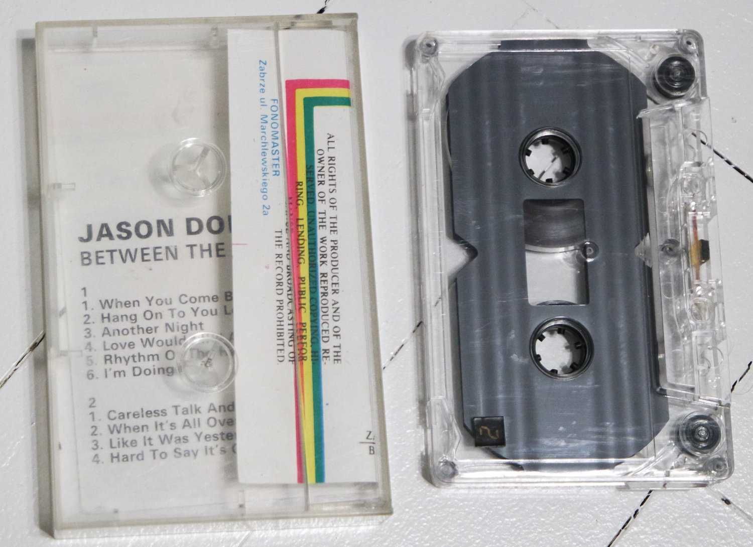 Kaseta Jason Donovan Between the lines
