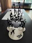 Castelo da disney com base fotoluminescente