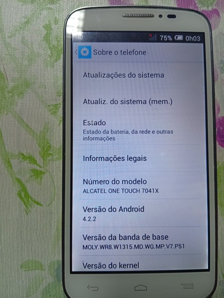 Alcatel pop3 como novo