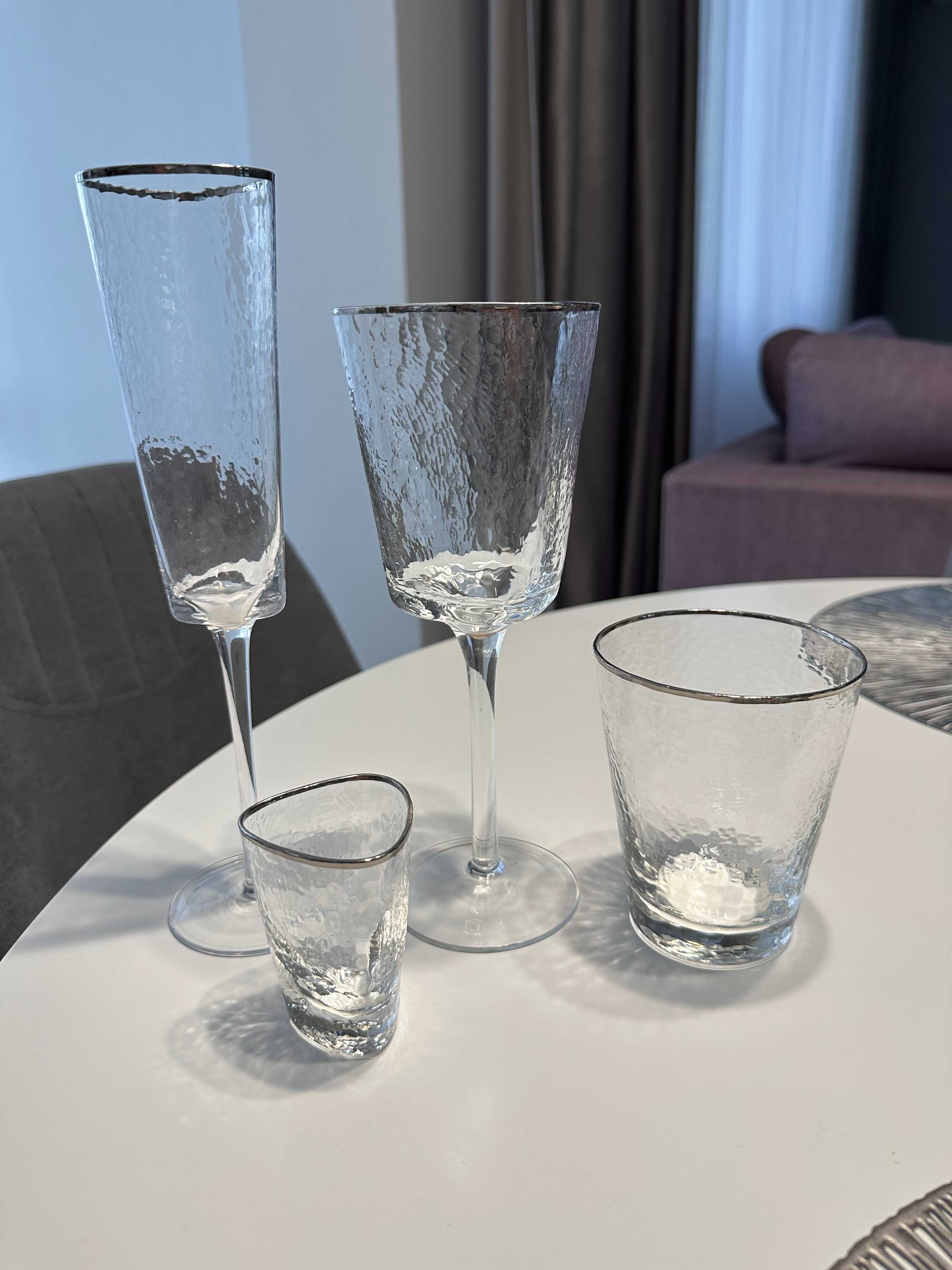 Келих для шампанського трикутний REMY-DECOR/Кактус срібло бокал, фужер
