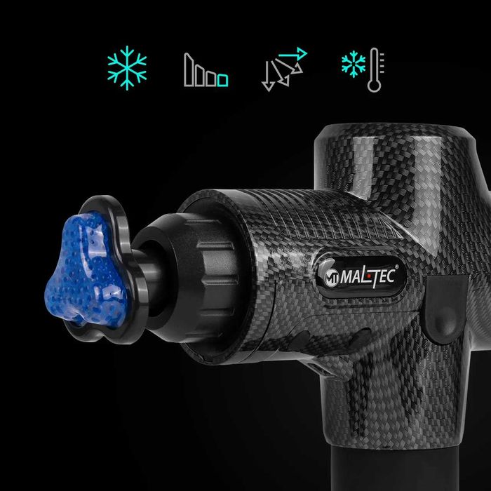 Електромасажер, вібромасажер 7 в 1 + додатковий охолодний наконечник