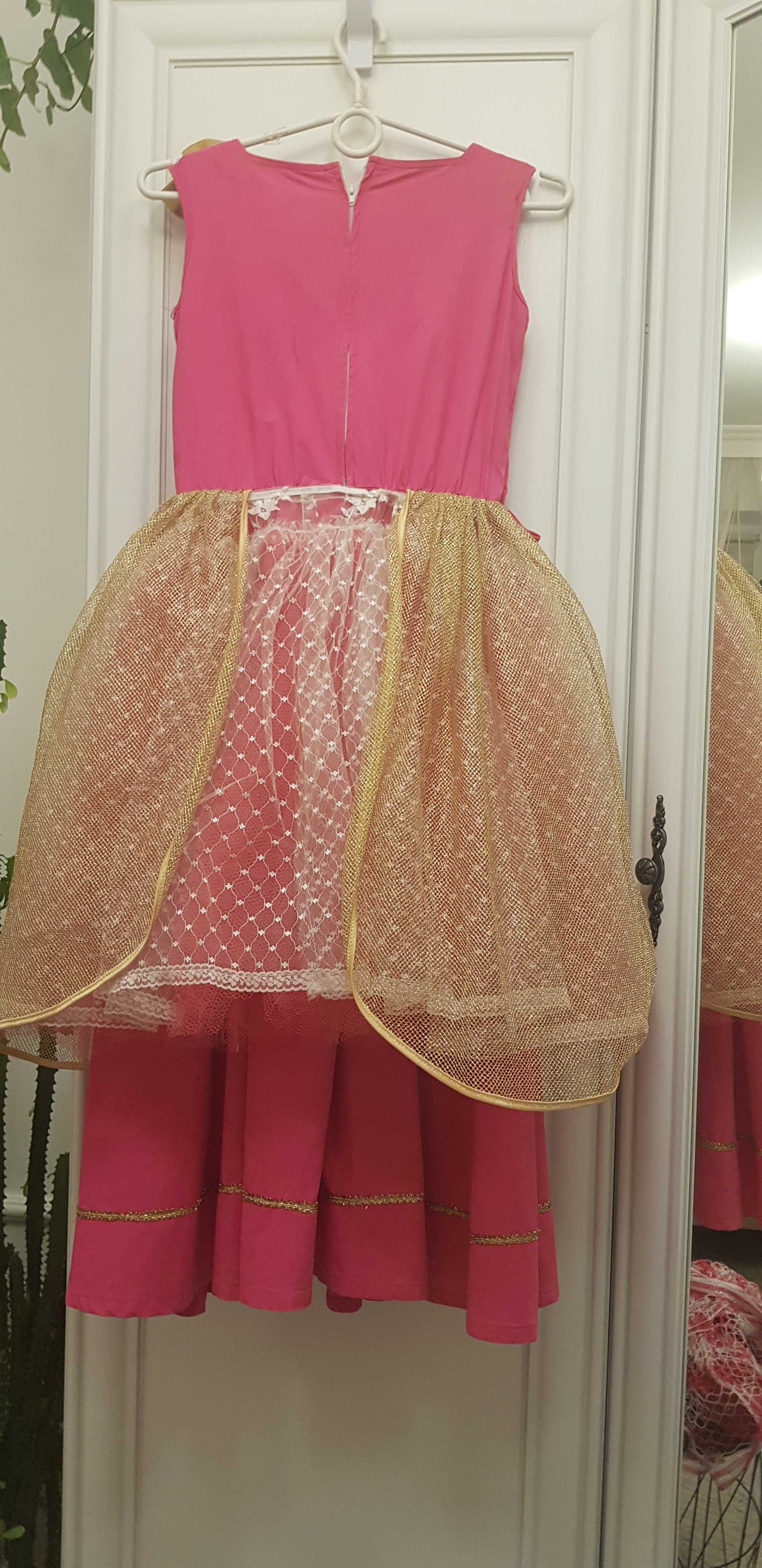 Różowo - Złota suknia