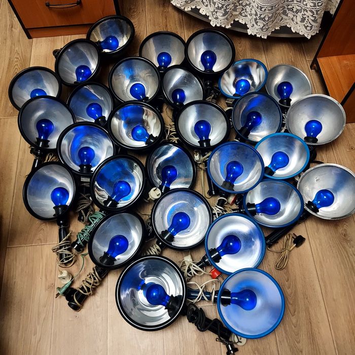 Синяя лампа ,рефлектор Минина