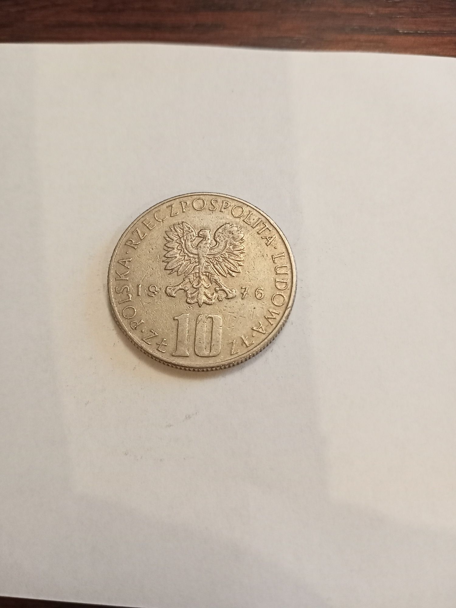 Moneta PRL 10 zł Bolesław Prus 1976 rok.