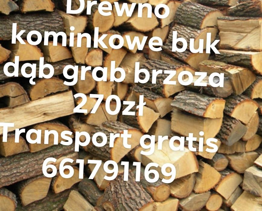 Drewno buk dąb grab 270zł