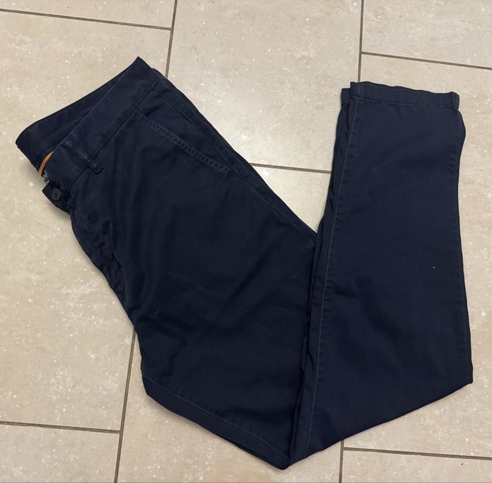 Hugo Boss męskie eleganckie spodnie proste bawełna L/XL extra stan