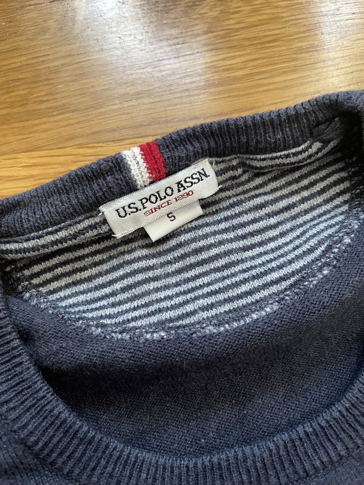 Granatowy sweter u.s. Polo Assn.