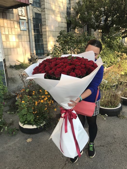 Букет 101 роза, букет 51 роза, букет метровая роза, букет роз, доставк