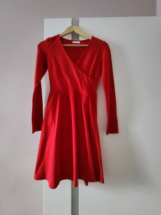 RP store - czerwona, bawełniana sukienka Laura