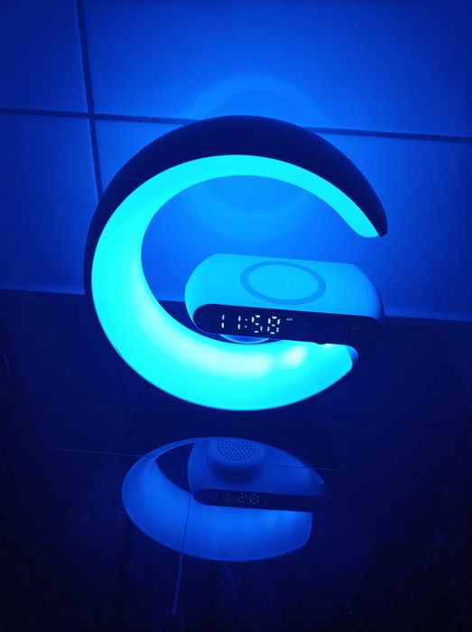 Лампа ночник Smart light Sound c часами, будильником