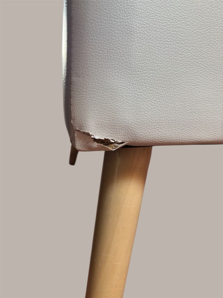 Sofa ze schowkiem 40l drewniane nogi eko skóra- 40-80-39,5cm