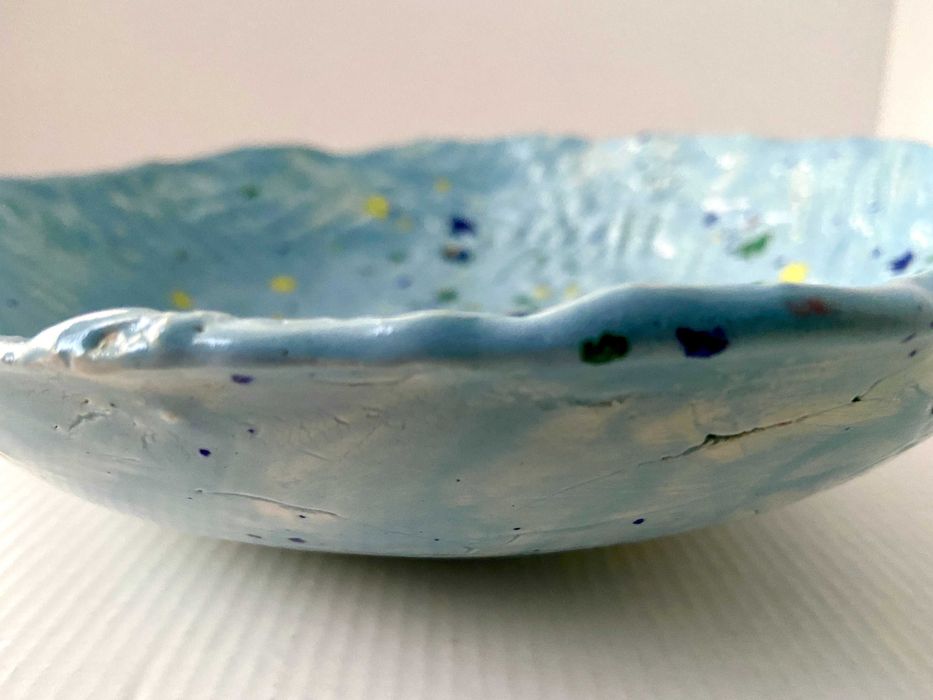 Prato decorativo artesanal