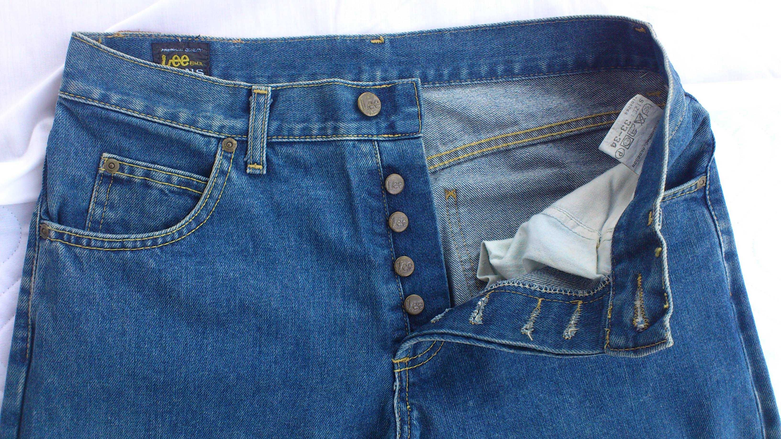 Джинсы LEE,9121,На болтах НОВЫЕ,с витрины.W33/L34.SPAIN,СиниеКлассика.