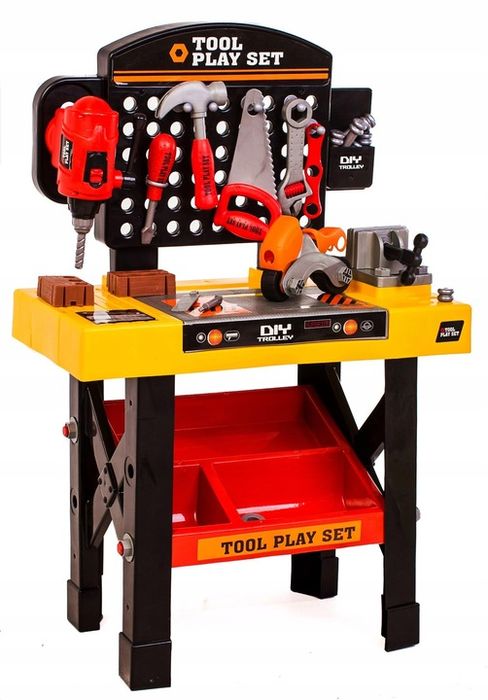 Warsztat Majsterkowicza Dla Dzieci Zestaw Narzędzia + Akcesoria