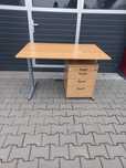 Biurko IKEA Galant 120cm 80cm Regulowana wysokość z kontenerkiem Stół