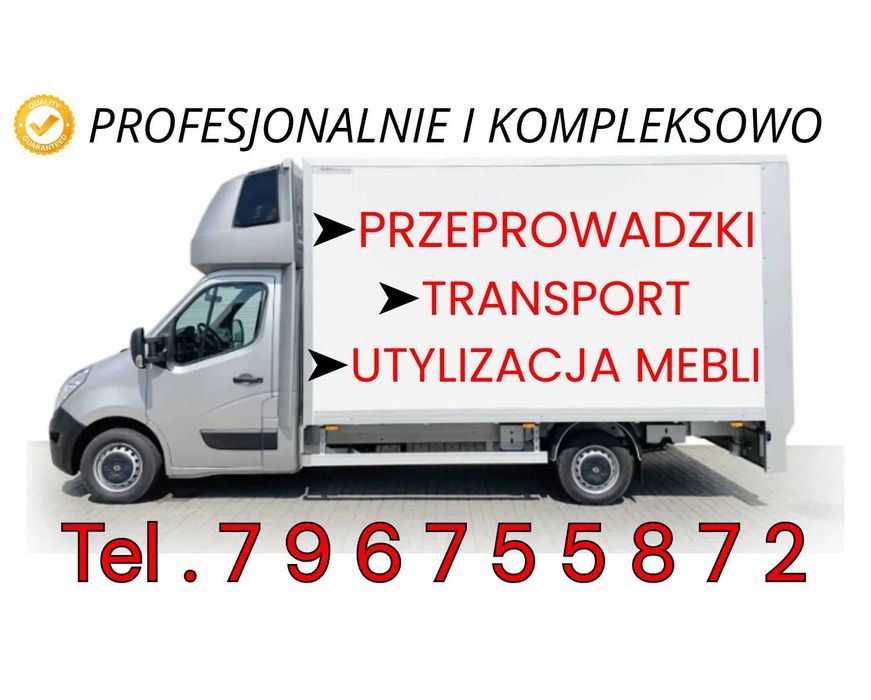 Przeprowadzki Transport Wywóz starych mebli Sieradz Tanio