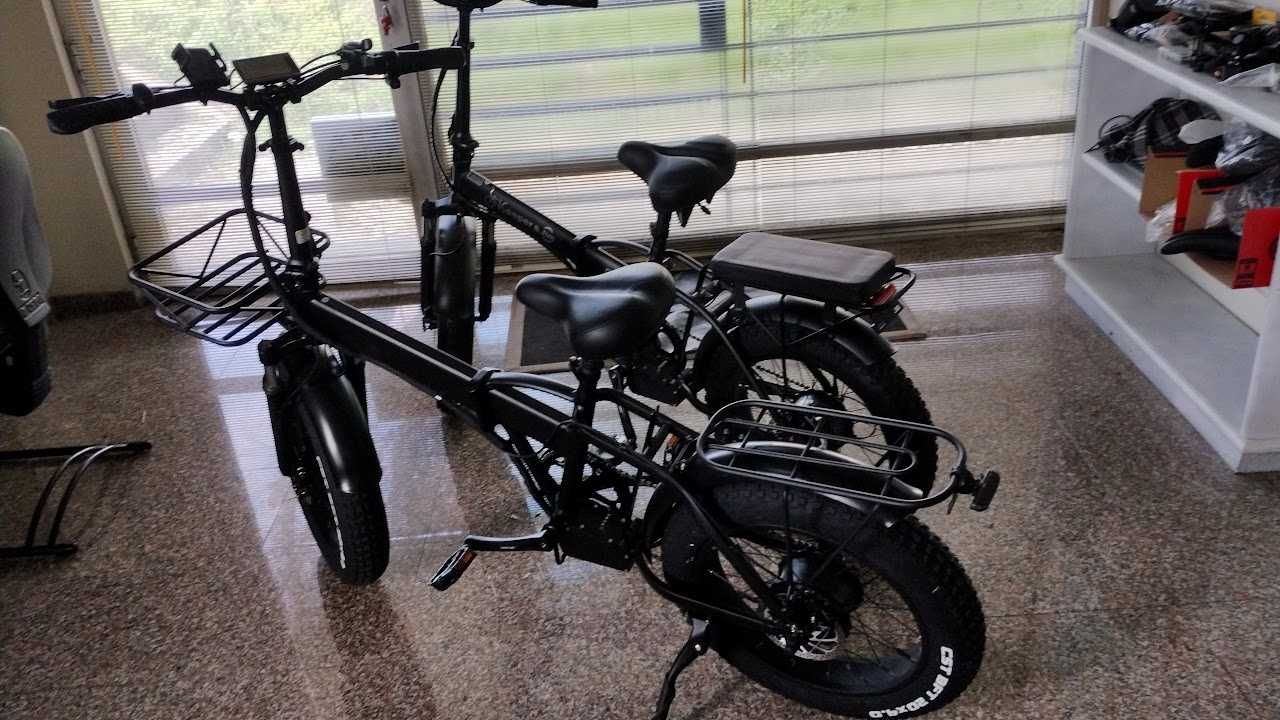 2 bicicletas elétricas novas, dobrável  500w e 750w + 1 bateria extra