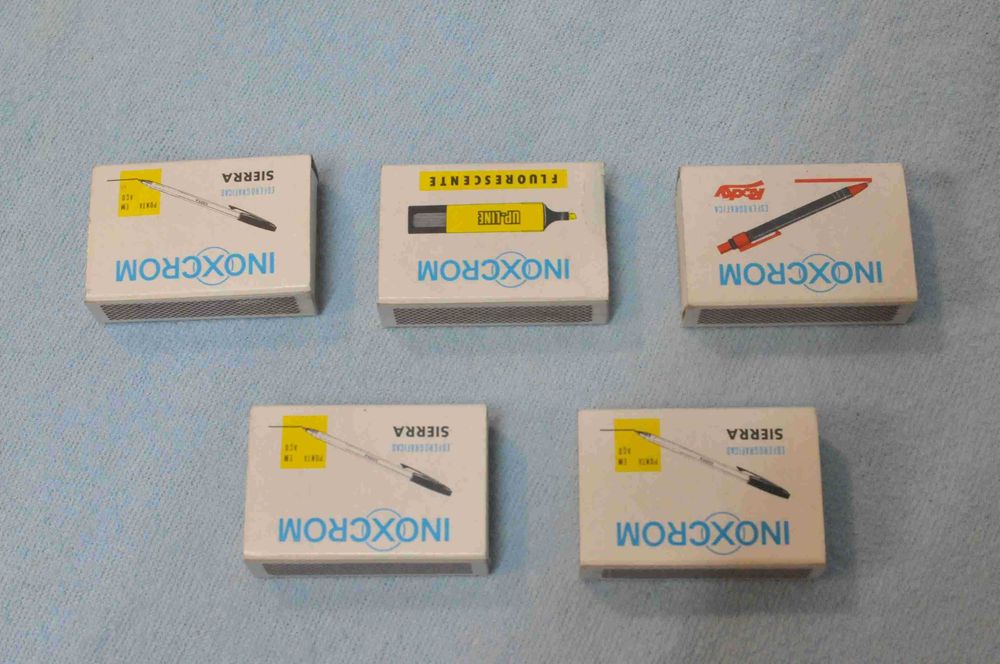 Vintage –  5 caixas de fósforos Caravelas Portuguesas